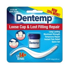 5 Pack Dentemp O.S. One Step Caps And Fillings Repair 12+ Repairs 2.2 Grams Each