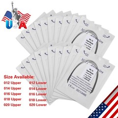 10Packs Dental Orthodontic Super Elastic Niti Arch Wire Round Ovoid Form 100pcs