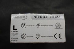 Ammex Professional Series Nitrile Exam Grade Latex Free Gloves 100 Count Large