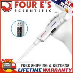 8pc 0.1μl-10ml Micropipette Adjustable Volume Manual Single Channel Pipettor Set