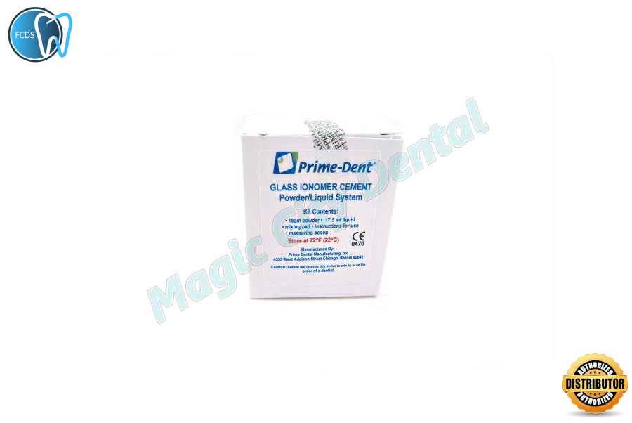 **FAST SHIPPING** Prime-Dent Dental Glass Ionomer Luting Cement Kit for Crowns