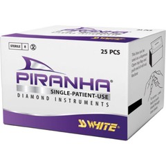 Endo Piranha Single Use Round End Taper Diamond Burs by SS White (25/pk)