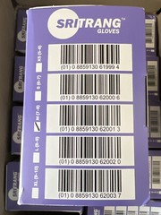 2500 Sri Trang Nitrile Exam Medical Gloves, Powder-Free MEDIUM