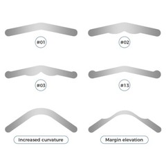 20Pcs Dental Tofflemire Matrix Bands 0.04mm Margin Elevation Increased Curvature