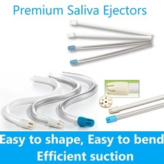 100 Tips – Saliva Ejectors Ejector CLEAR/BLUE Dental Suction Tips Disposable