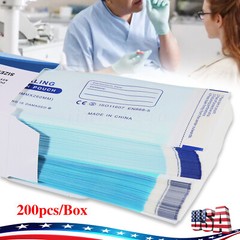 3.5″ x 10″ Dental Medical Self Seal Pouch Sterilization Bag Pouches (200 Bags)