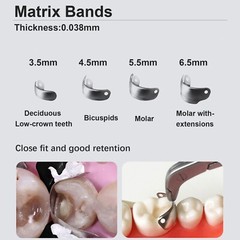 Dental Matrix Bands Ring Sectional Matrice Clamp Fit Garrison Palodent V3 System