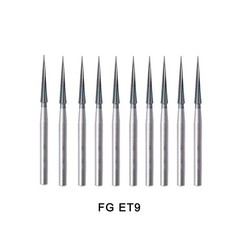 5 Pcs Dental Tungsten Carbide Bur Trimming&Finishing Safe End Taper FG ET6/ET9