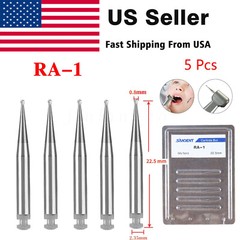 8 Types Dental Round Carbide Burs For Slow Speed Contra Angle Latch Type RA #1-8