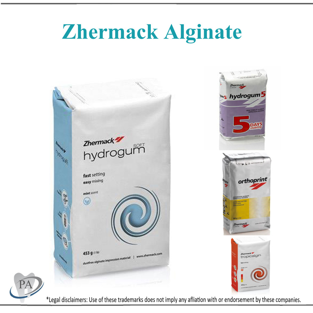 Dental Alginate Hydrogum, Orthoprint, Hydrogum5, Fast / X -Fast Set, Dust free