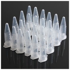 25x Small Plastic Vials Tubes Sealed Centrifuge Snap Cap Clear 1.5mL Liquid Tiny