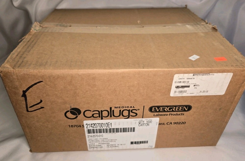 1000 Count Test Tubes 17X 100MM
