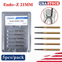 10 Pcs Dental Endodontic Tungsten Carbide Burs Set FG Endo-Z Zekrya 21mm Drill