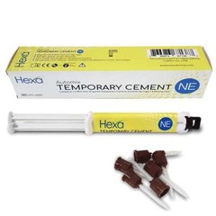 Hexa Non-Eugenol Temporary Cement – 10 ml Syringe with 6 Tips