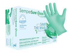 200 Count – Green Nitrile Gloves, Non-Latex – Small/Medium/Large/XLarge