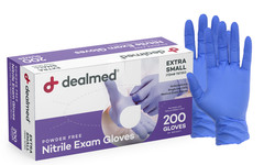 Dealmed Disposable Nitrile Exam Gloves, X-Small (200/Box)