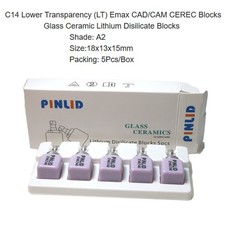 C14 Glass Ceramic Blocks Dental LT Lithium Disilicate E.Max CAD/CAM Cerec Blocks