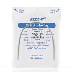 10PCS AZDENT Dental Orthodontic Super Elastic Niti Round Arch Wire Natural form