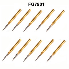 10 Pcs Dental Tungsten Carbide Trimming & Finishing Burs Drill Smooth FG 7901