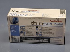 (1000 Gloves) FoodHandler Thinsense 103-TS18-BLU Nitrile Powder Free XL Blue