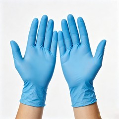 Blue Nitrile Exam Gloves 4.0-4.5 Mil Powder Free Latex Free Disposable 100 Count