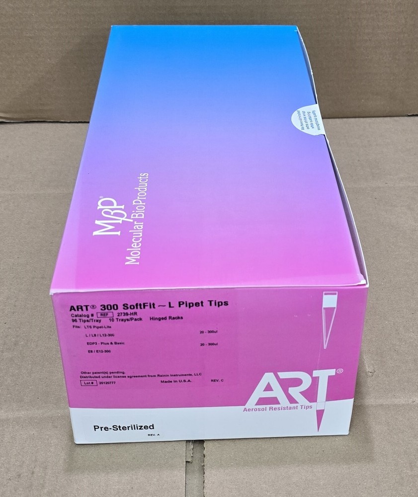 2739-HR ART 300 SoftFit L Pipet Tips 300µL 96 Tips/Tray, 10 Trays/Pk
