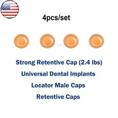 US Overdenture Locator Abutment 2.4 lbs Removable Retentive Male Caps 4pcs