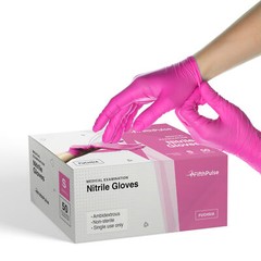 Fifth Pulse Nitrile Exam Latex Free & Powder Free Gloves – Fuchsia