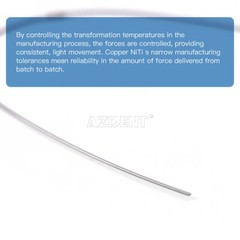 dental rectangular arco cable súper elástico de cobre cu-niti paradas preformada