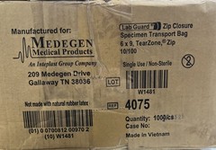 Medegen Medical Products Transport Bag 6×9 100 Per Box