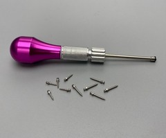 Dental Orthodontic Titanium Micro Implant Mini Screws Self-Drilling Fuchsia set