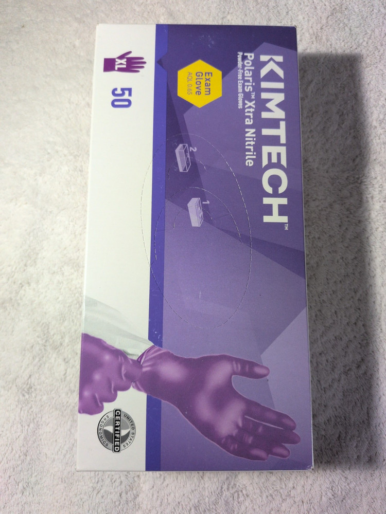 12″ Kimtech Polaris Xtra Nitrile Exam Gloves 62764 7.5 Mil Ambidextrous
