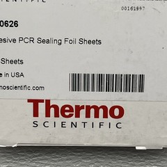 BOX (OF 100) THERMO SCIENTIFIC AB-0626 ADHESIVE PCR SEALING FOIL SHEETS