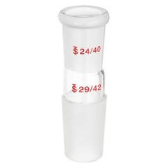 Glass Reducing Connecting Adapter, 1 Pcs from 24/40 to 29/42, Style 13