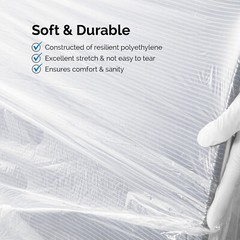 Durable Dental Unit Half/Full Chair Sleeves Disposable PE Cover Soft Clear