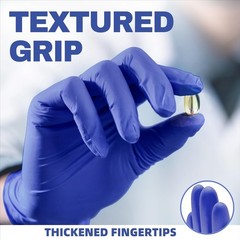 Blue Violet Nitrile Exam Gloves – Powder & Latex-Free, 4 Mil, 100 Pcs
