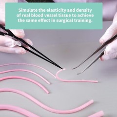 2PCS Vascular Microvascular Model Anastomosis Suture Practice Training Mult Size