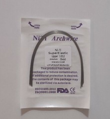 10Packs Dental Super Elastic NITI Arch Wires Orthodontic Round Wire Ovoid arcs