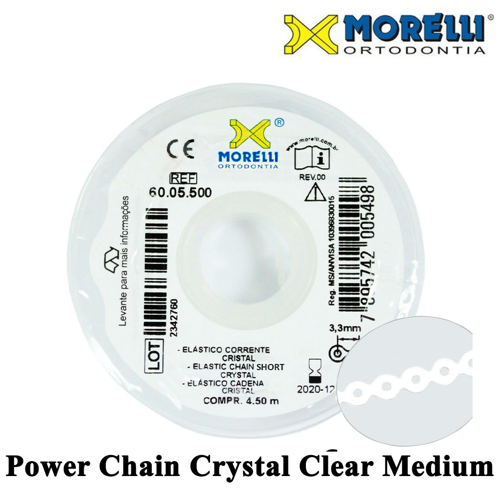 1pcs Dental Power Chain Clear Medium Elastic 4.5m Orthodontic Tooth Roll Morelli