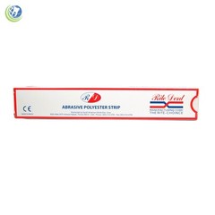 Dental Composite Polishing Strips 4mm Polyester Fine/Medium Grit One-Side 100Box