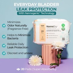 Nannodry Incontinence Pads For Women – 100 Organic Cotton Postpartum Pads