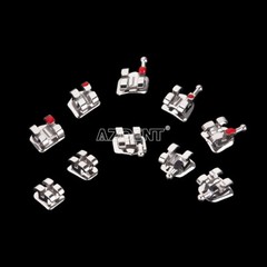 AZDENT Dental Orthodontic Brackets Braces Standard Roth .022 Hooks 3-4-5 FDA
