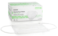 McKesson ASTM Level 1 Procedure Masks – 50 per Box – Case of 10 Boxes/500 Masks
