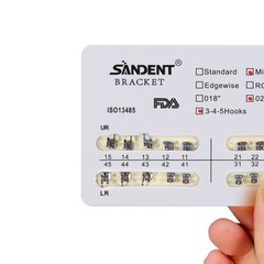20PCS / PACK Dental bretelle attacchi ortodontici Mini MBT Slot 022 345 Hooks CE