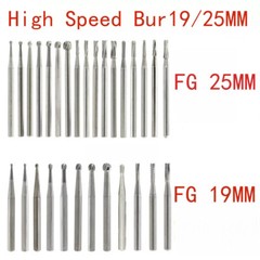 Dental Carbide Burs FG 19mm / FG SURG 25mm Long Shank Surgical High Speed