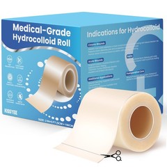 Hydrocolloid Roll Bandages, 2IN x 5FT Extra Large 2in × 5ft, Translucent