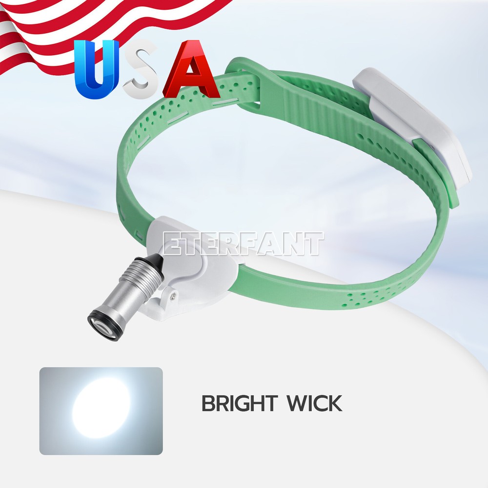 ETERFANT Dental Lightweight Silicone Headlamp Surgery Medical 5W LED Green
