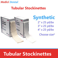 ORTHOPEDIC Tubular STOCKINETTE Cotton or Synthetic 2″ x 25 yd/bx, 3″ x 25 yd/Bx
