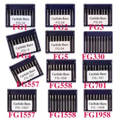 10-100 Dental Clinic Tungsten Carbide Bur Round type For High Speed Handpiece