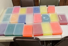 22- Microfuge Tube Racks with Lid Reversible 2” X 4.5” X 8”